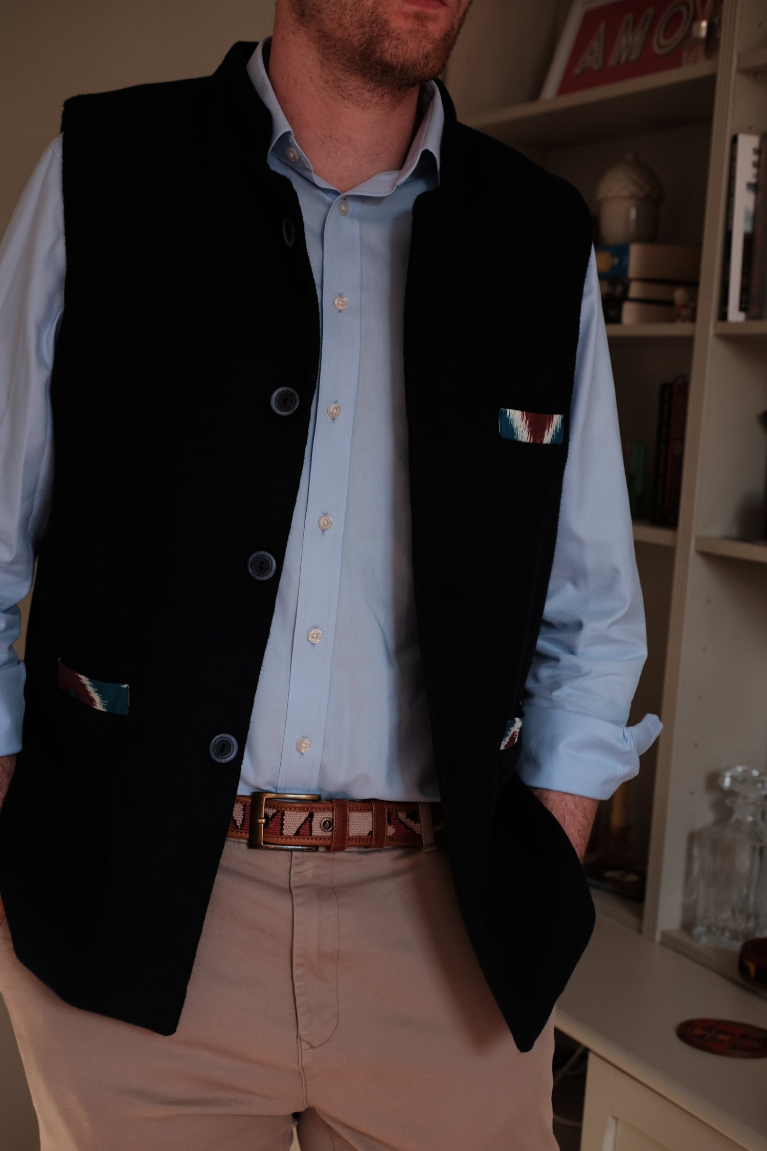 Ikat Nehru Waistcoats